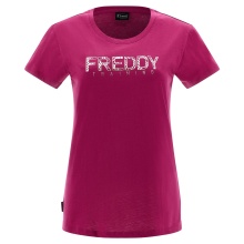 FREDDY Jersey t-shirt with a light gold foliage print  (S3WTRT1-F104) FOUXIA