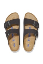 BIRKENSTOCK LEATHER ARIZONA SFB LENB (1019035) BLACK