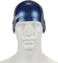 SPEEDO PLAIN MOULDED SILICON CAP (70991-0011U) BLUE