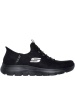 SKECHERS VEGAN DURALEATHER BUNGEE SLIP-INS (150254-BBK)